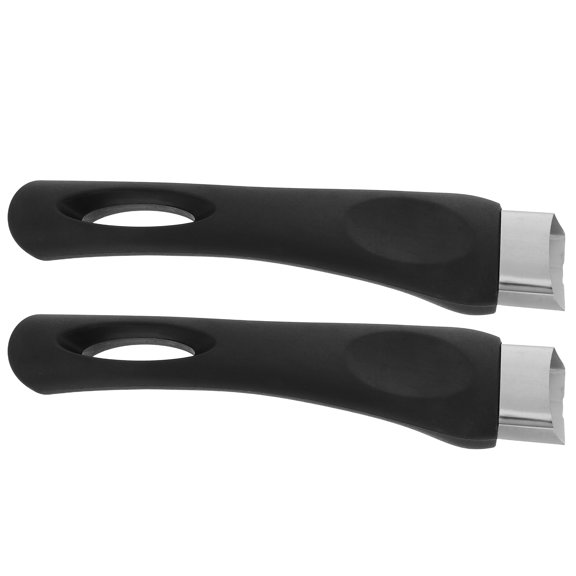 TABLZONE 2Pcs Universal Black Bakelite Pan Handle Replacement Heat Resistant Cookware Grip for Home Kitchen
