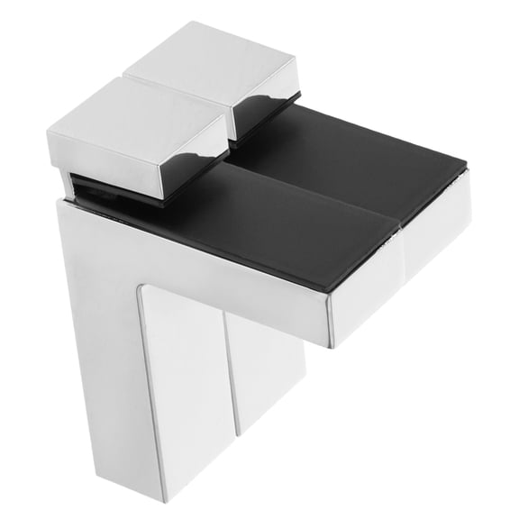 TABLZONE 2-Pack Adjustable Metal Glass Shelf Brackets for Home Use, Support Hardware