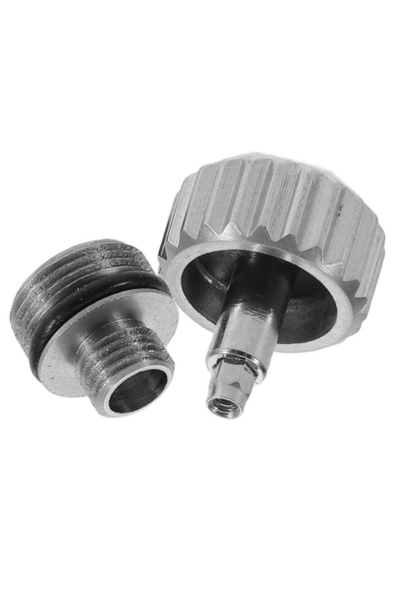 E 2Pcs Watch Crown Repair Tools Set with Waterproof Metal Replacement Parts for Watch DIY