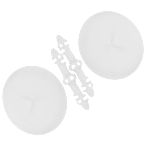 TABLZONE 2Pcs White Plastic Ceiling Hole Cover Plate Flat Decorative Electrical Box Cover