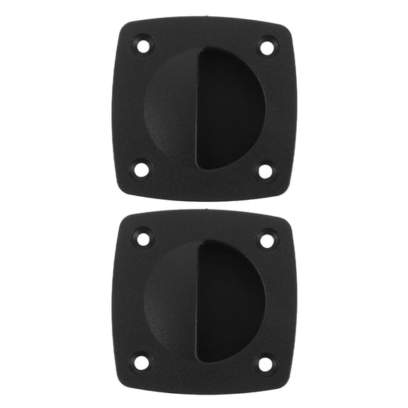 TABLZONE 2Set Flush Mount Latch Black Nylon Boat Hatch Pull Handle Durable Marine Hardware