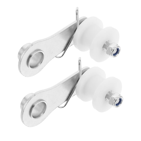 TABLZONE 2pcs Chain Tightener Chain Tensioner Metal White For Motorcycles Challenging Conditions