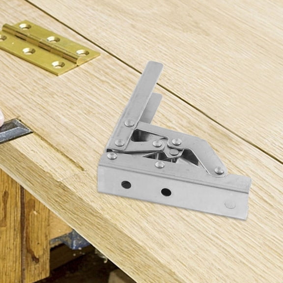 TABLZONE 2pcs Drop Leaf Support Hidden Cabinet Door Hinges Rolled Steel For Tables