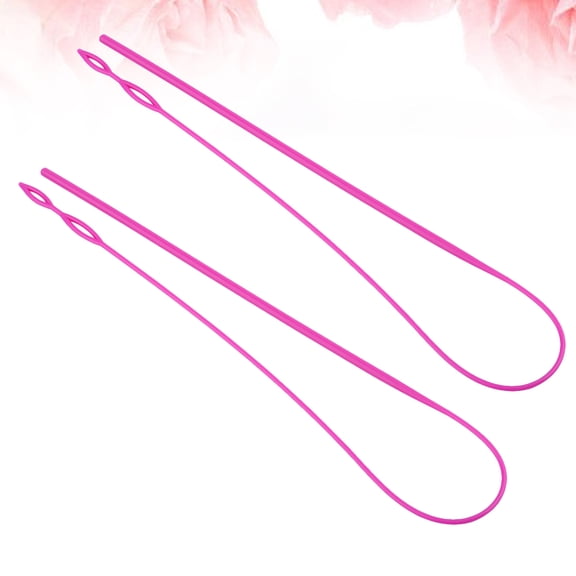 TABLZONE Sportswear Outerwear Threading Tool Plastic Rosy 2 Pieces Sewing Accessories