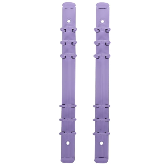 TABLZONE 2Pcs Lavender Metal Loose Leaf Binder Ring Clips Detachable Notebook Binding Mechanism