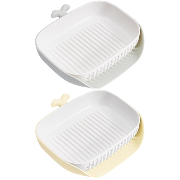 TABLZONE 2pcs Mint Holder with Drain Storage Simple and Modern Design