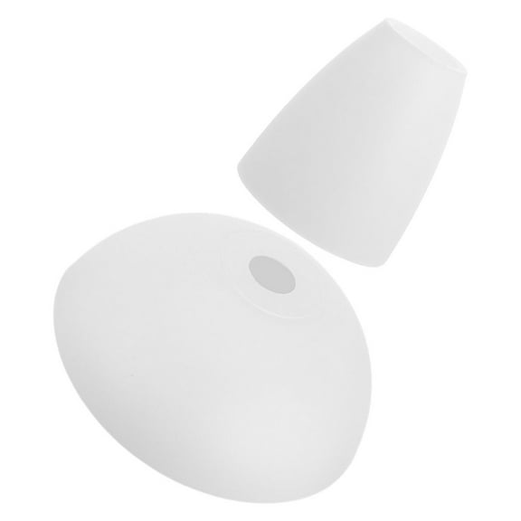 TABLZONE 2pcs Plastic Lamp Shades for Light Bulbs, Indoor Outdoor Use, Mushroom Button Design, Home Lighting Accessories