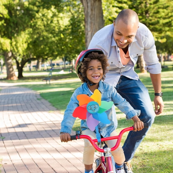 TABLZONE 2pcs Assorted Color Wind-Driven Pinwheel Toys for Kids Accessories Outdoor Fun