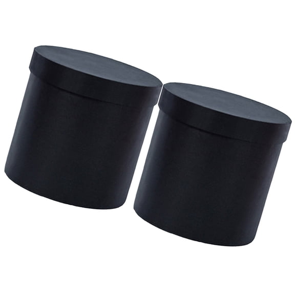 TABLZONE 2pcs Flower Party Favor Box Black For Friends On Special Occasions