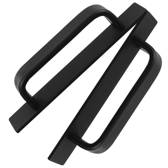 TABLZONE 2Pcs Black Pull Handles Adhesive for Furniture Cabinets and Window Doors