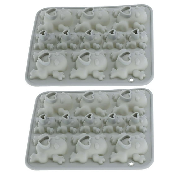 TABLZONE 2pcs Silicone Cake Fondant Mold with Frog Shapes for Baking, Decorating, and Family Fun Activities