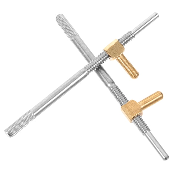 TABLZONE 2-Pack Metal Violin Bow Frog Screws for String Instrument Repair and Replacement Accessories