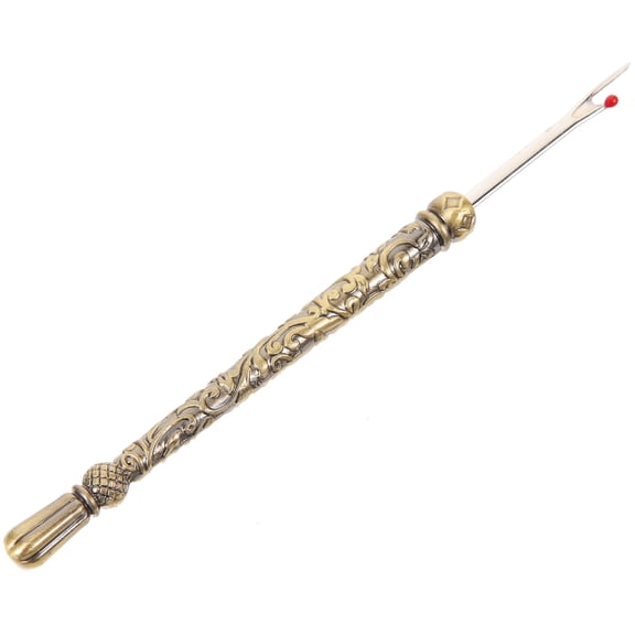 TABLZONE 3-in-1 Metal Needle Puller and Seam Tool for Sewing, Thread Removal, and Embroidery Cleanup