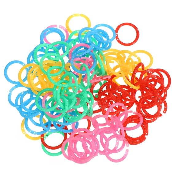 Task Binder TABLZONE 300Pcs Multi Color Plastic Loose Leaf Binder Rings for Office ...