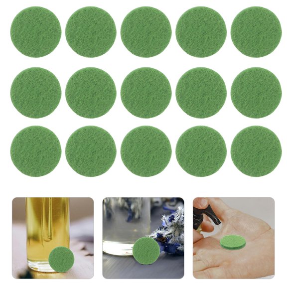 TABLZONE 300Pcs Green Absorbent Pads for Car Aromatherapy Diffuser Vent Clips with High Absorption Material