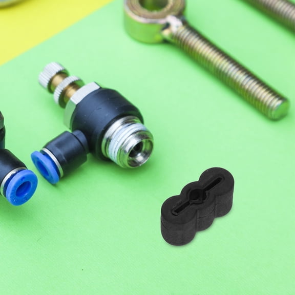 TABLZONE 30Pcs Black Rubber Drawer Slide End Stoppers Noise Dampening Slide Bumper for Furniture