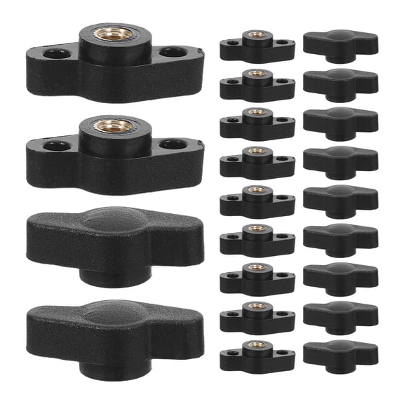 TABLZONE 30Pcs Hand Tightening Knobs T Shaped Screw Handles with Enhanced Grip for Quick Installation