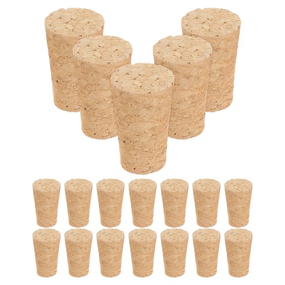 TABLZONE 30Pcs Jar Stoppers Beige Natural Cork with Easy Storage and Leak Resistant for Home Use