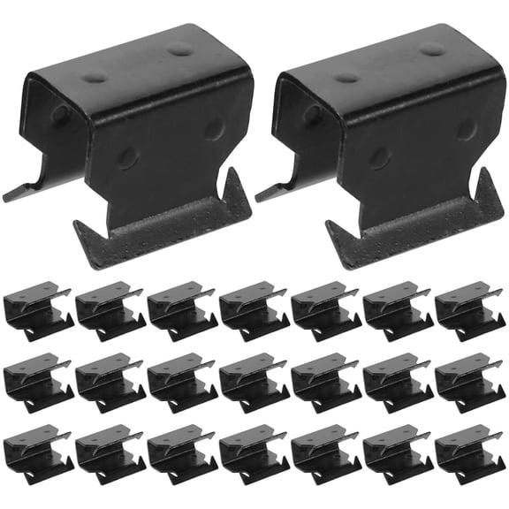 TABLZONE 30Pcs Snap Fit Black Wiper Retainer Clip for Easy Tool Free Installation on Vehicle Windscreen