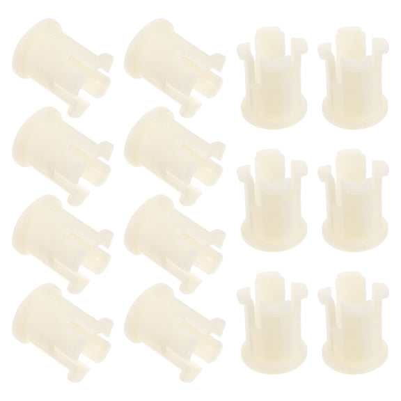 TABLZONE Plastic Caster Sockets White for Easy Mounting and Stability 30Pcs
