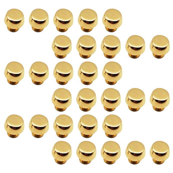 TABLZONE 30Pcs Zine Alloy Bag Studs Golden Color for Handbag Rivet Decoration and DIY Accessories