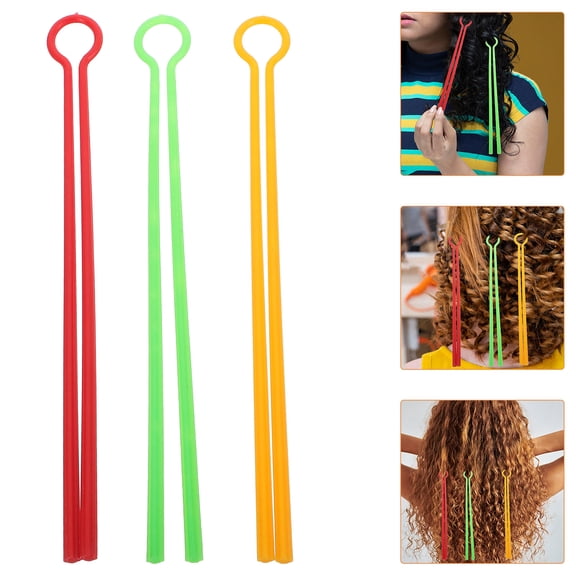 TABLZONE 35Pcs Hair Curlers Rollers Hairdressing Rods for Perming Hair in Assorted Color