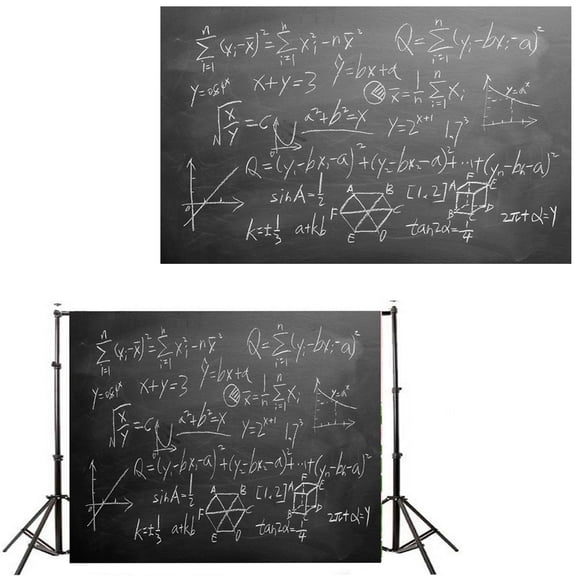 TABLZONE Graduation Photography Backdrop Black Seamless Non-Reflective Background for Party Photo Studio