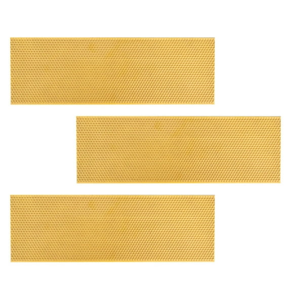 TABLZONE Orange Beeswax Foundation Sheets for Beekeeping, 3-Pack Nest Beehive Setup Accessory for Hive Maintenance