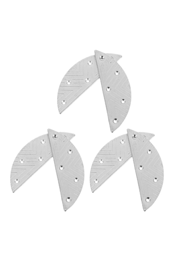 3Pairs Shoe Heel Repair Plates Metal Heel Pads for Work Boots with Sturdy Iron Material