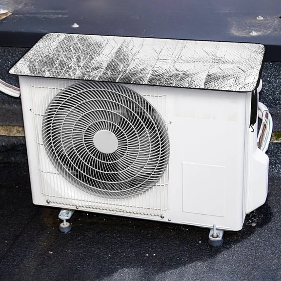 TABLZONE 3 Pcs Mini Split Air Conditioner Cover 37x18in, Aluminum Foil Outdoor