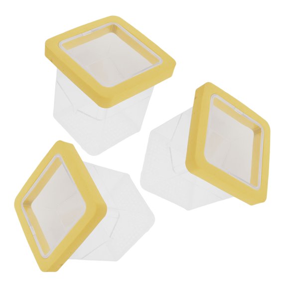 TABLZONE 3Pcs Betta Fish Isolation Box Transparent Plastic Floating Fish Breeding Hatchery Container