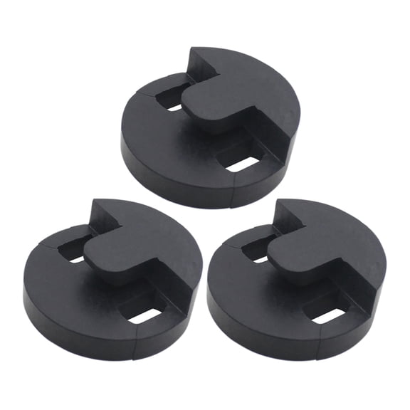 TABLZONE 3Pcs Professional Black Cello Volume Reducer Round Silence Accessory for Practice