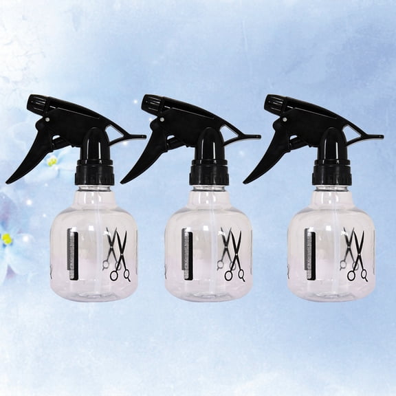 TABLZONE 3Pcs Empty Spray Bottle Portable Plastic Fine Mist Sprayer for Hairdressing Use