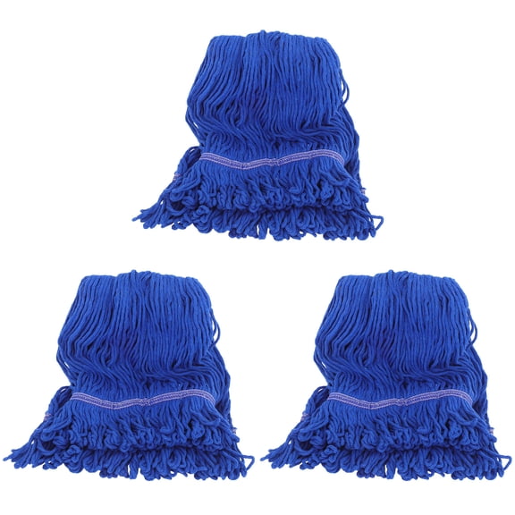 TABLZONE 3Pcs Heavy Duty Cleaning Mop - Wet Mop Head Replacement for Floors