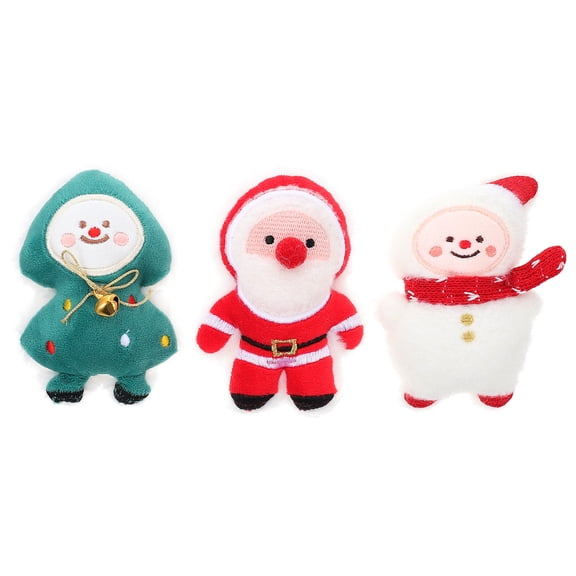 TABLZONE 3-Piece Cat Toys Set with Assorted Colors and Snowman Design to Encourage Cats' Natural Play and Exercise