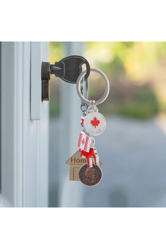 Maple Leaf Keychain Set, Assorted Colors, Perfect Gift for Home, Office, or Personal Use, 3 Pieces