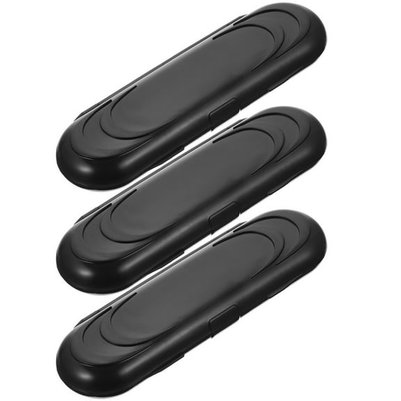 TABLZONE 3-Piece Portable Black Plastic Darts Case Lightweight Storage Box for Steel Tip and Soft Tip Darts