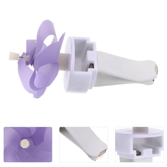 TABLZONE 3Pcs Violet Car Vent Flowers Car Air Freshener Clip Rotatable Windmill Design