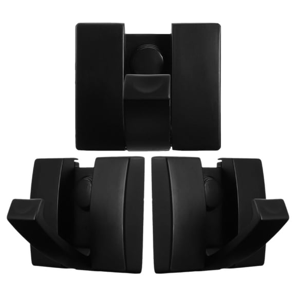 TABLZONE 3-Pack Black Aluminum Retractable Wall Hooks for Towels, Space-Saving Hideaway Hooks for Home Organization