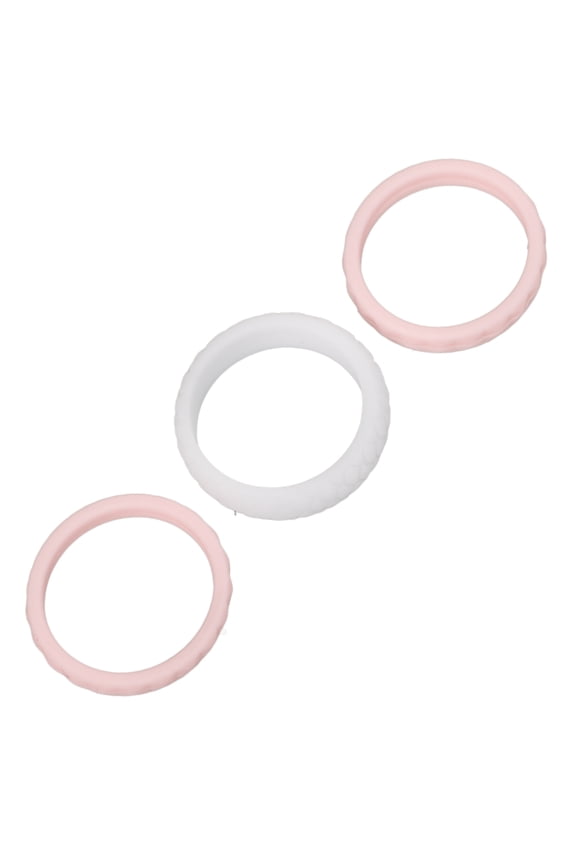 3Pcs Womens Silicone Rings Soft Comfortable Sports Rings for Outdoor Activities Assorted Colors