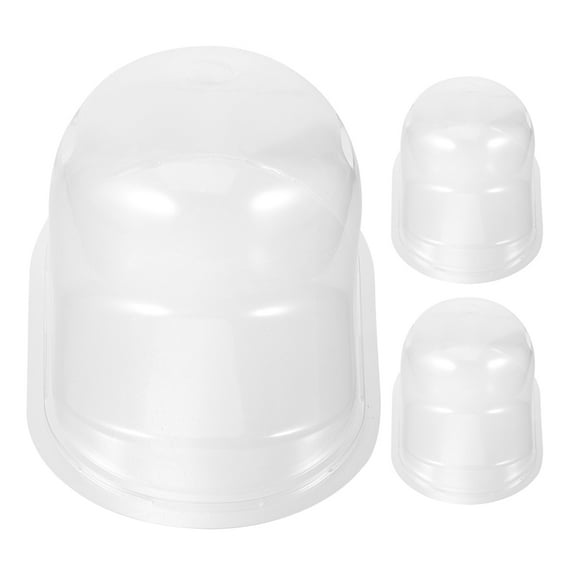 TABLZONE Clear Hat Box Plastic Baseball Cap Carrier Transparent for Storage 3Pcs