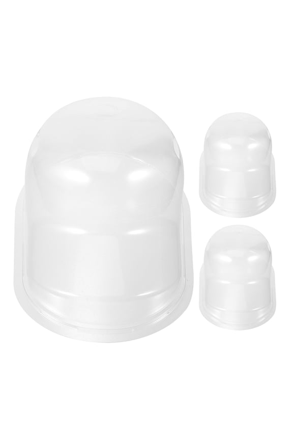 Baseball Cap Travel Case, Transparent Plastic, for Storage, Keeps Hats in Shape 3Pcs