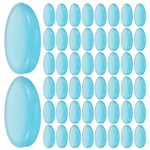 TABLZONE Sky-Blue Luminous Pebbles, Resin, for Fish Tanks and Garden Decor, 400Pcs