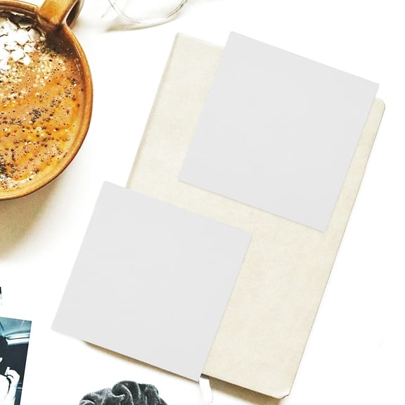 TABLZONE 400pcs Memo Pad White Paper Blank Design for Taking Notes at Home