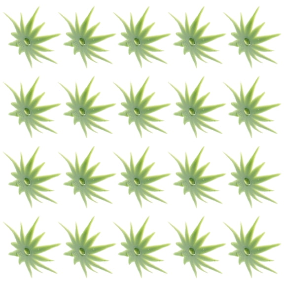 TABLZONE 40Pcs Fake Green Flower Calyxes Plastic Sepals for Wedding Floral Supplies and DIY Projects