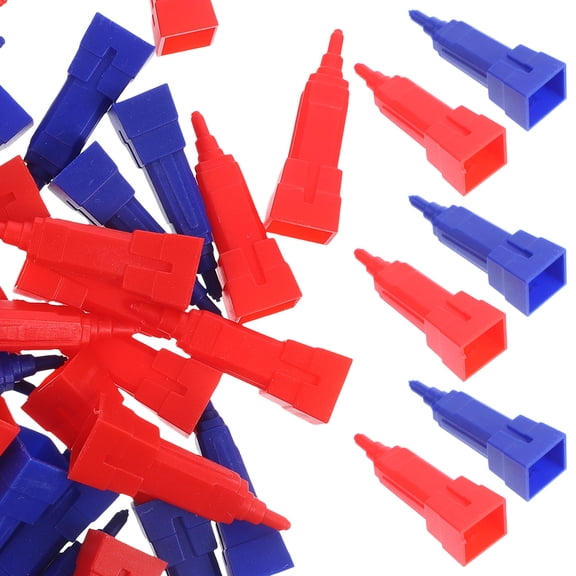 TABLZONE 40Pcs Small Board Game Building Pieces Assorted Color Replacement Chess Game Props with Quality Finish