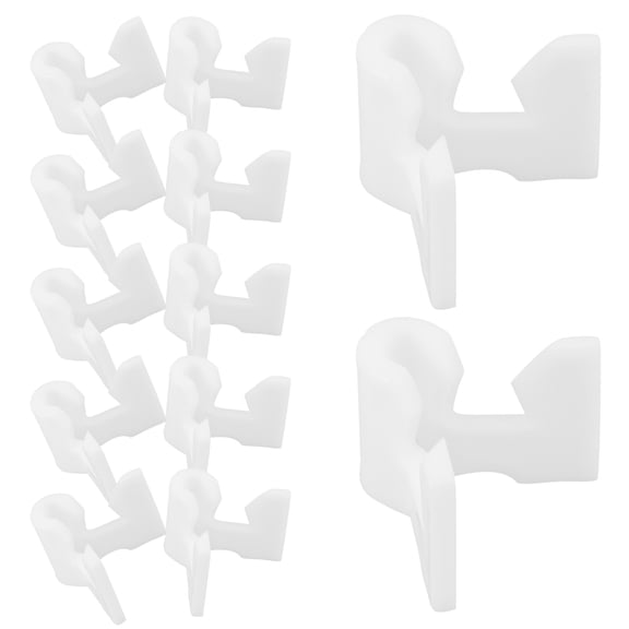 TABLZONE 40Pcs White Shoe Shelf Hardware with Strong Pipe Support Brackets for Efficient Storage Organization