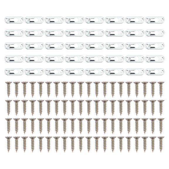 TABLZONE 40Sets Frame Back Hook Plated Silver Reliable Material with Smooth Surface for Picture Frames