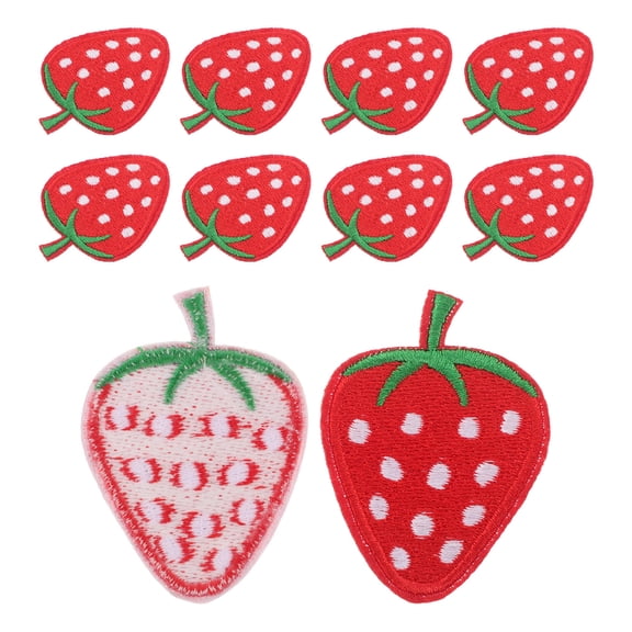 TABLZONE Red Strawberry Patches for Versatile DIY Decorative Projects