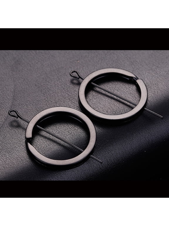 Plated Split Key Rings 40Pcs Black Flat for Secure Key Attachment